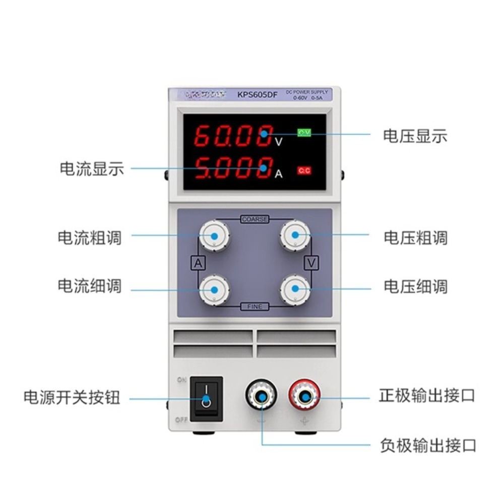 High Precision Dc Power Supply 30V 10A - Wanptek solid test KPS3010D/KPS3010DF catu daya