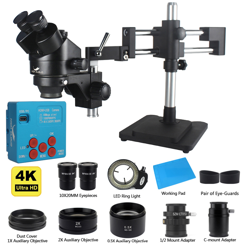 Kamera Industri USB HDMI 4K 48 - Simul-Focal Industrial Microscope 4K Hdmi ulasan dan harga