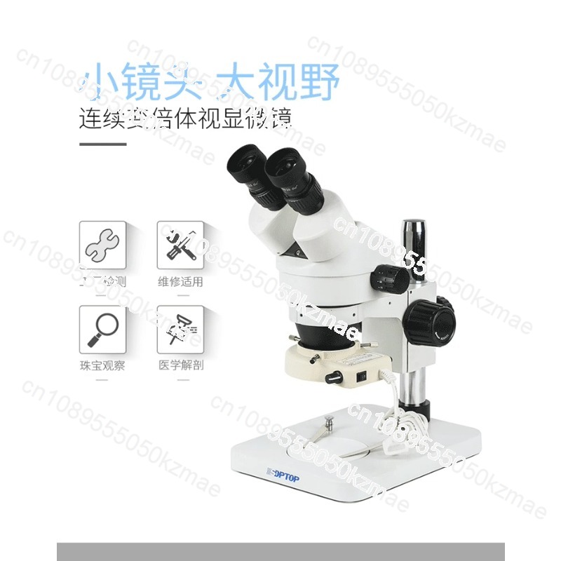 Mikroskop Stereo Zoom Kontinu  - Trinocular Stereo Microscope 7X-45X ulasan dan harga
